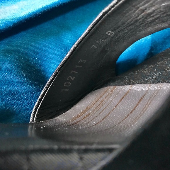 Gucci 3” Canvas Sandal Mules size 7.5 B - Picture 8 of 9